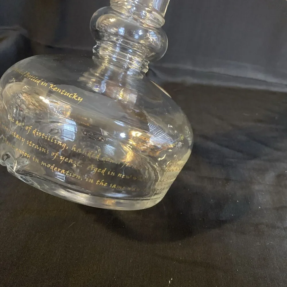 Willett Bourbon Glass Decanter w Stopper 13” Tall Vintage Liquor Bottle